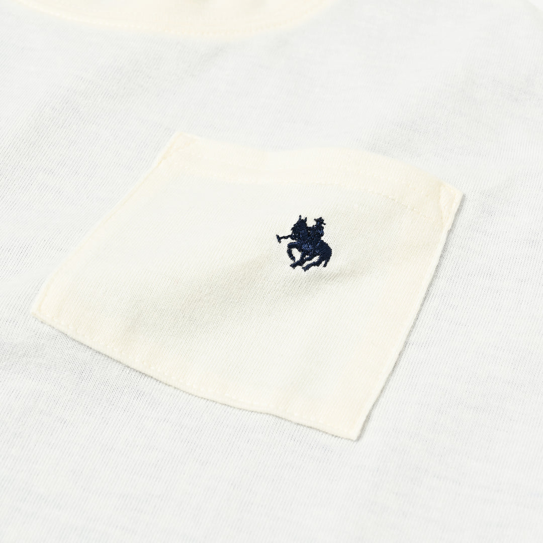 【KIDS】布帛ドッキングポケットTシャツ