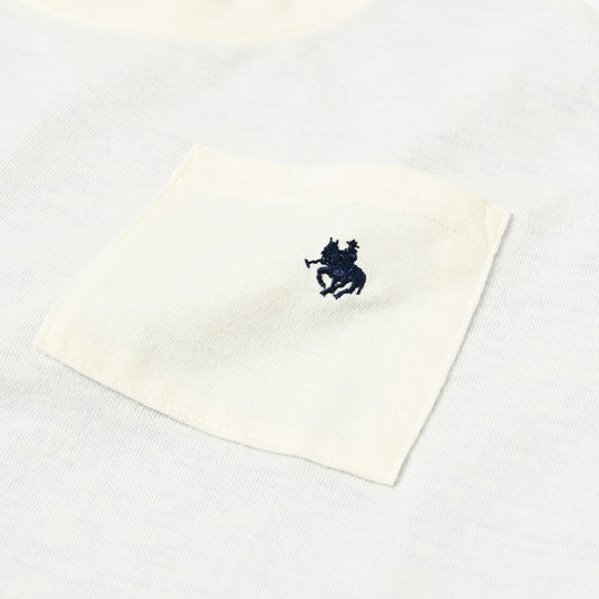 【KIDS】布帛ドッキングポケットTシャツ