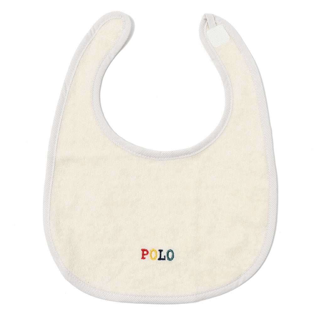 【BABY】2pスタイ　カラフルロゴ×カレッジpt