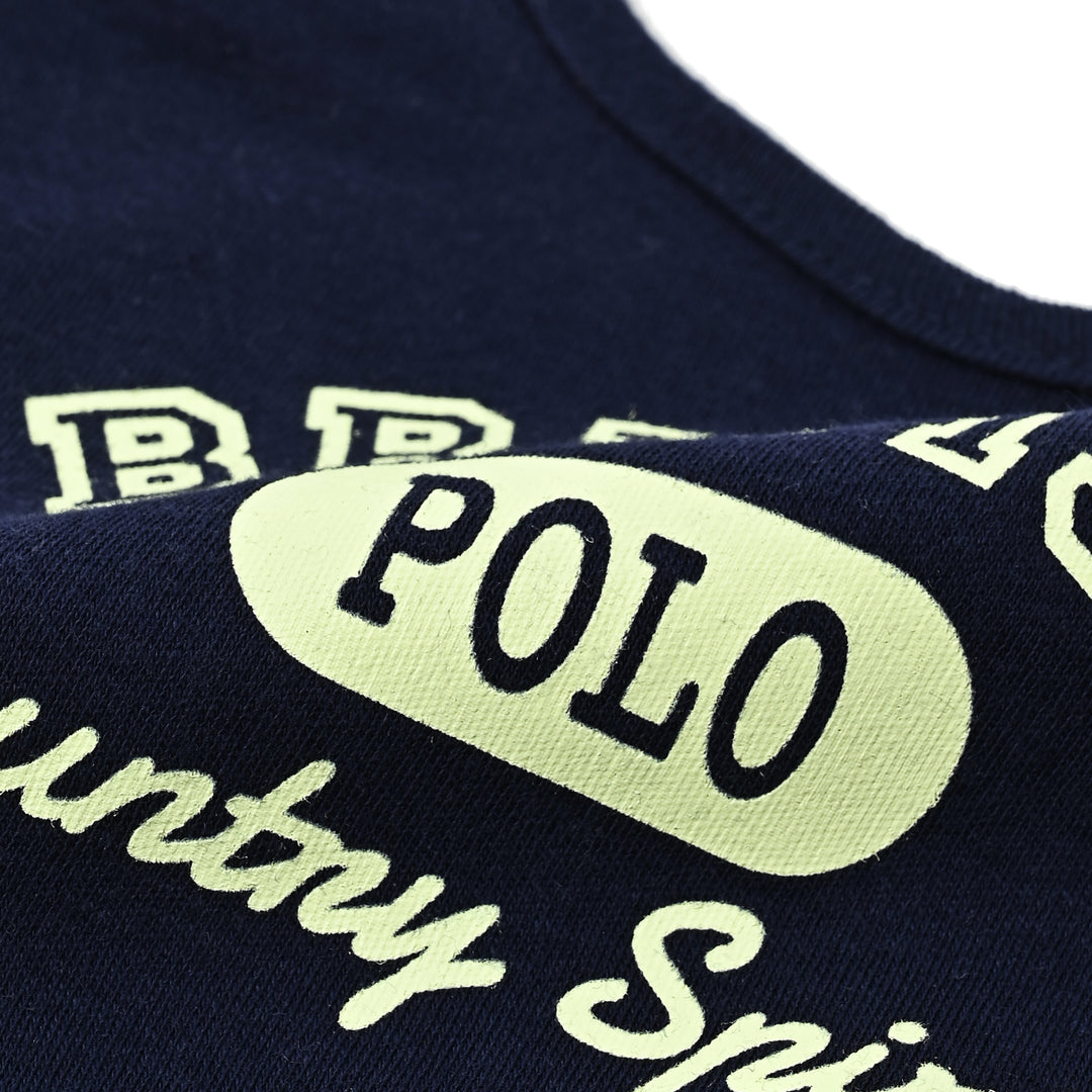 【BABY】2pスタイ　カラフルロゴ×カレッジpt