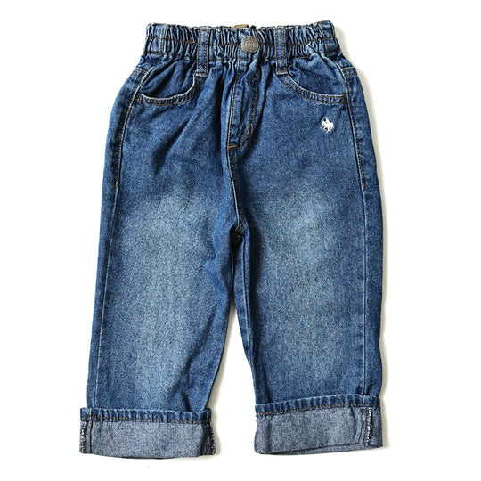 【BABY】プレイヤー刺繍デニムパンツ