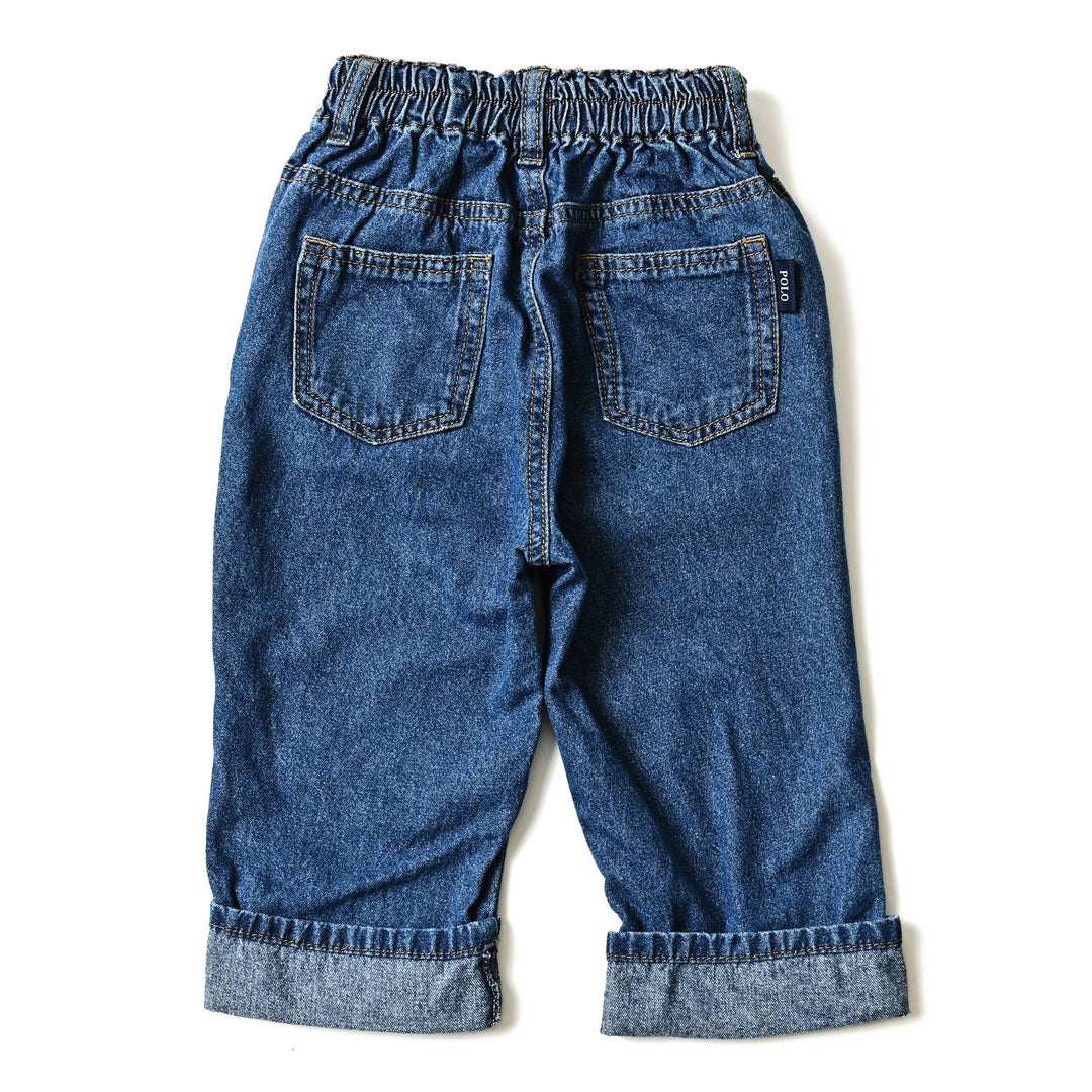 【BABY】プレイヤー刺繍デニムパンツ
