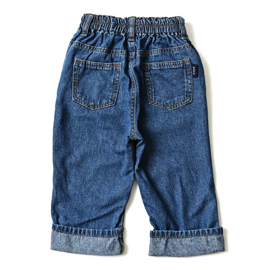 【BABY】プレイヤー刺繍デニムパンツ