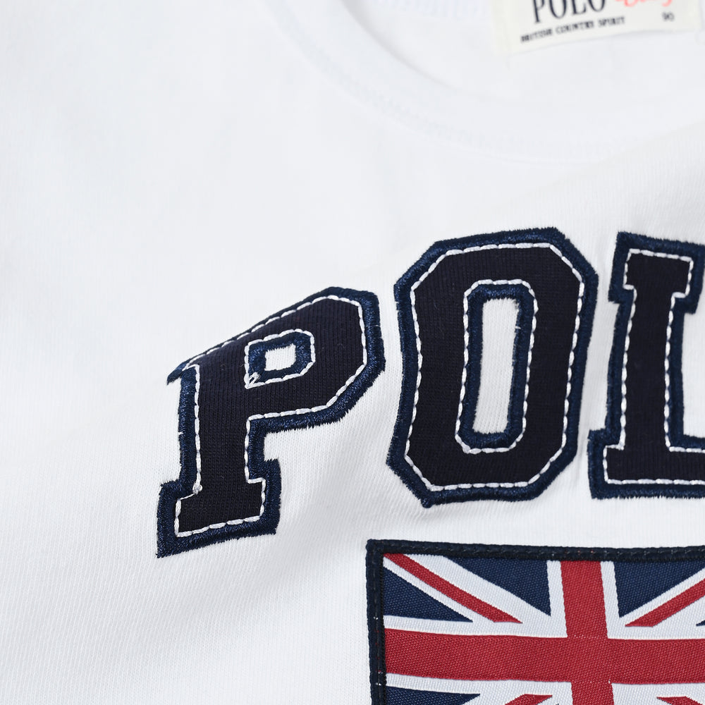 【BABY】POLOアップリケ半袖Tシャツ