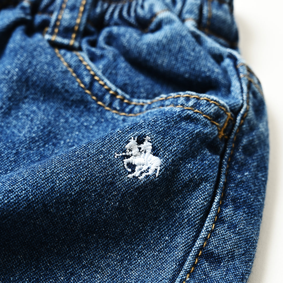 【BABY】プレイヤー刺繍デニムパンツ