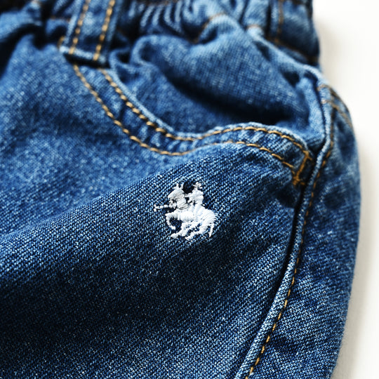 【BABY】プレイヤー刺繍デニムパンツ