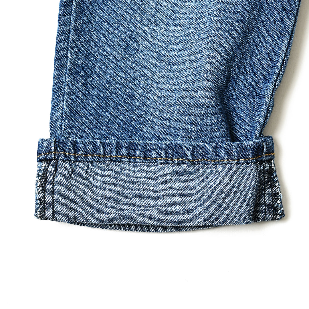 【BABY】プレイヤー刺繍デニムパンツ