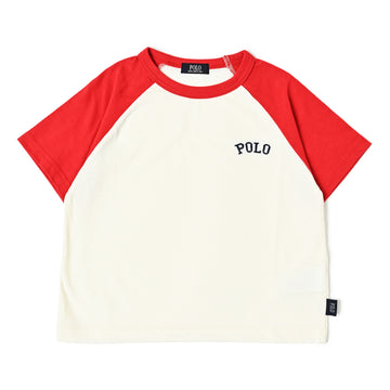 【KIDS】POLOロゴ刺繍ラグランTシャツ