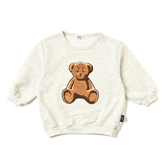 【BABY】BEAR刺繍裏毛スウェット