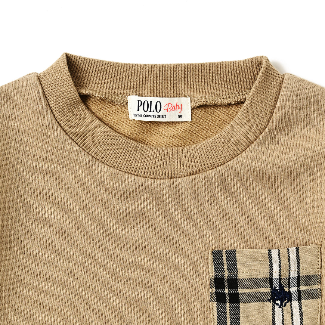 【BABY】レイヤード風裏毛スウェット