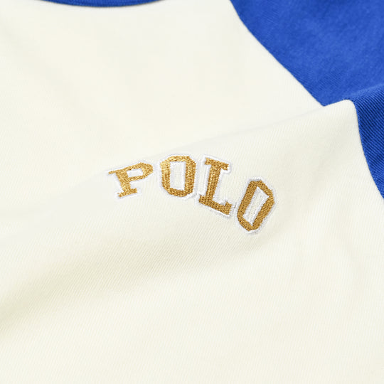【KIDS】POLOロゴ刺繍ラグランTシャツ