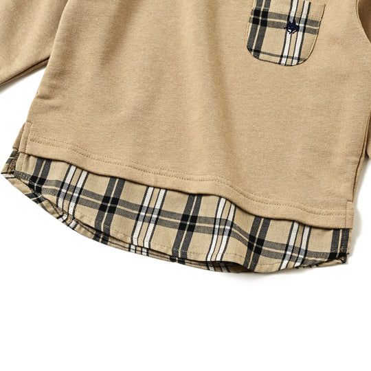 【KIDS】レイヤード風ポケットＴシャツ