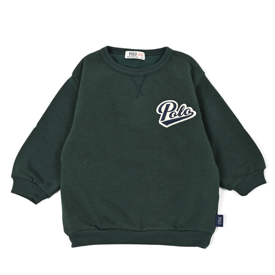 【BABY】ワッペンプリント裏起毛スウェット