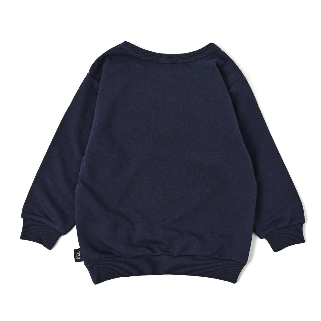 【KIDS】ロゴワッペン裏毛スウェット