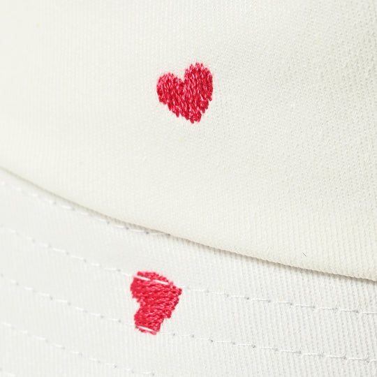 【BABY】【KIDS】ハート刺繍バケットハット
