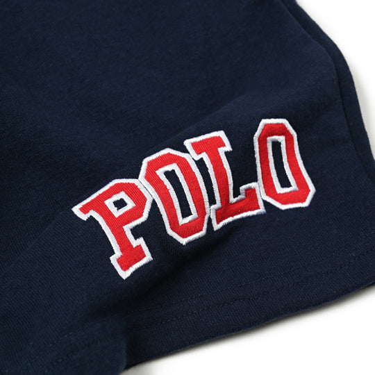 【KIDS】POLOロゴアップリケハーフパンツ