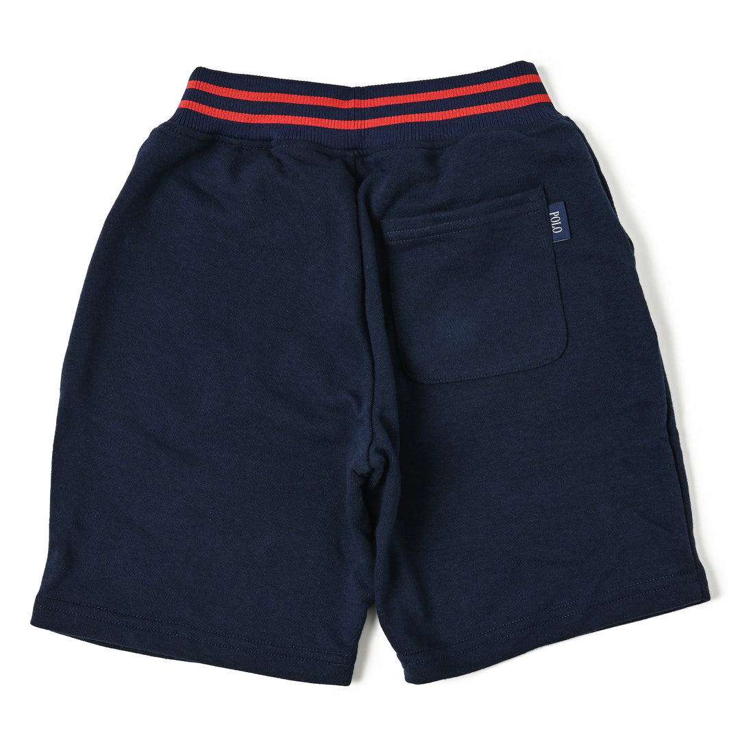 【KIDS】POLOロゴアップリケハーフパンツ