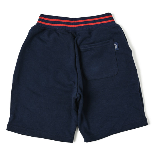【KIDS】POLOロゴアップリケハーフパンツ