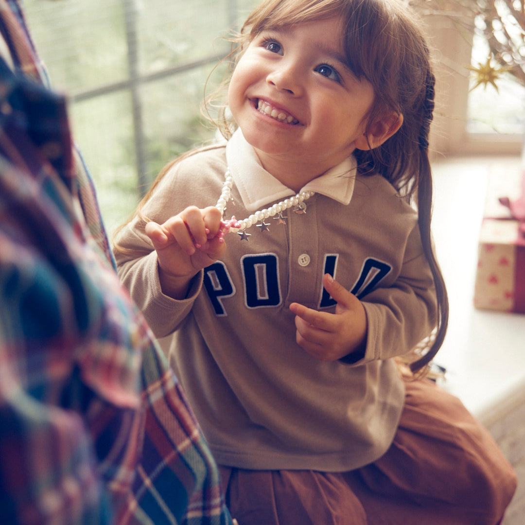 【KIDS】2ボタン POLOロゴスウェット