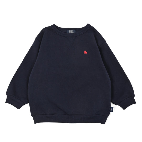 【KIDS】プレイヤー刺繍裏起毛スウェット