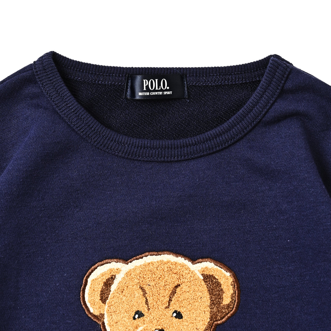 【KIDS】BEAR刺繍裏毛スウェット