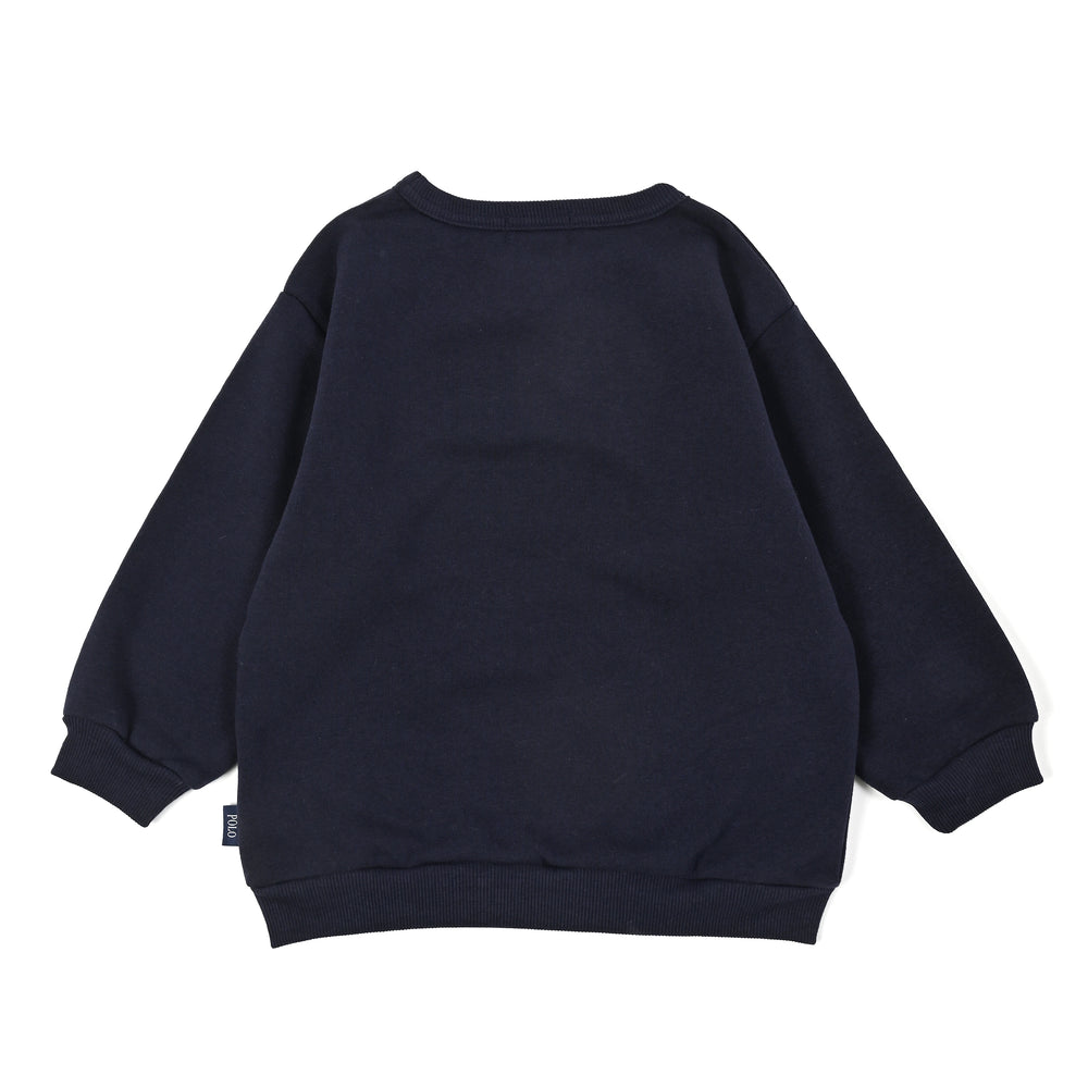 【KIDS】プレイヤー刺繍裏起毛スウェット