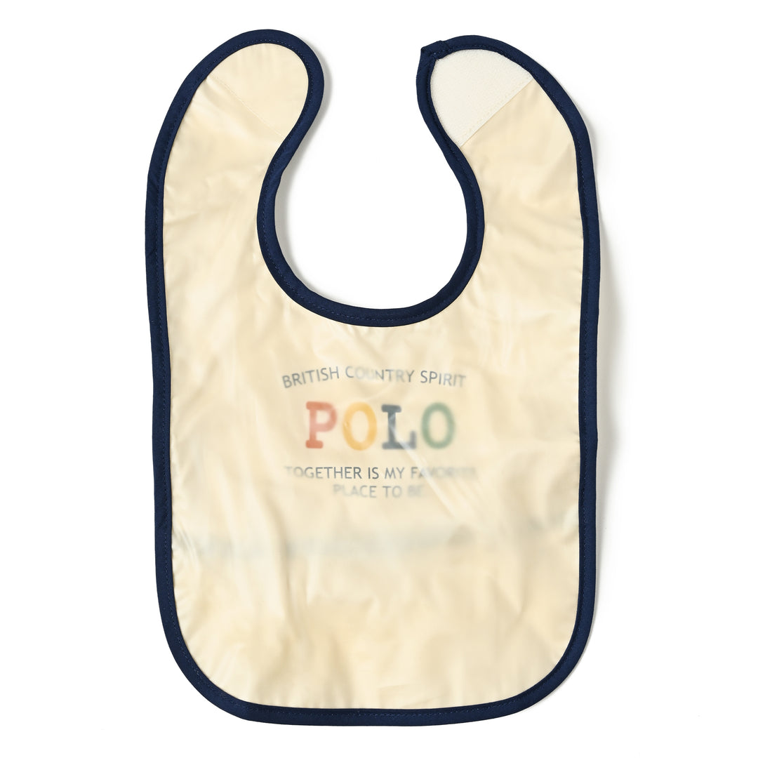 【BABY】POLO+クマ柄お食事エプロン（2枚組）