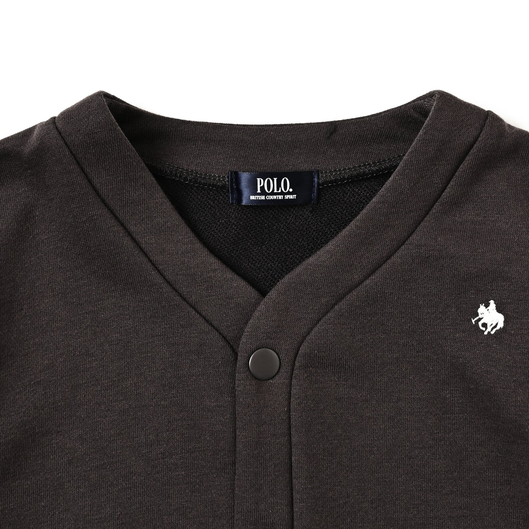 【KIDS】プレイヤー刺繍裏毛カーディガン