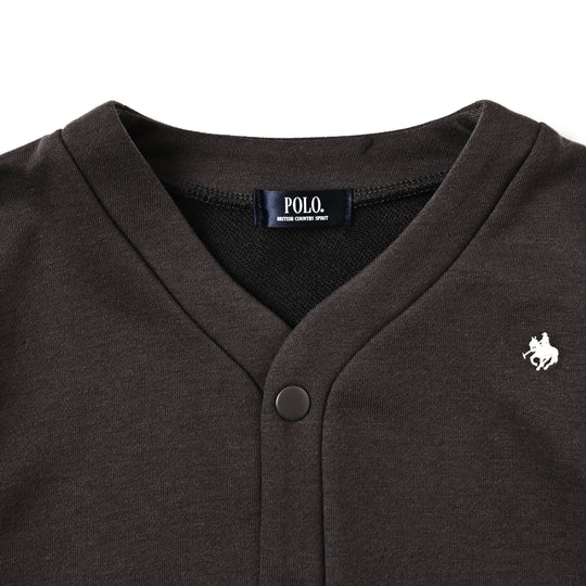 【KIDS】プレイヤー刺繍裏毛カーディガン