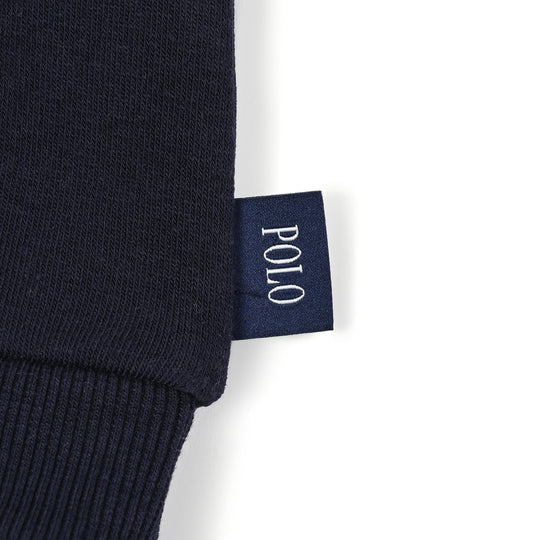 【KIDS】POLOロゴアップリケ裏起毛スウェット