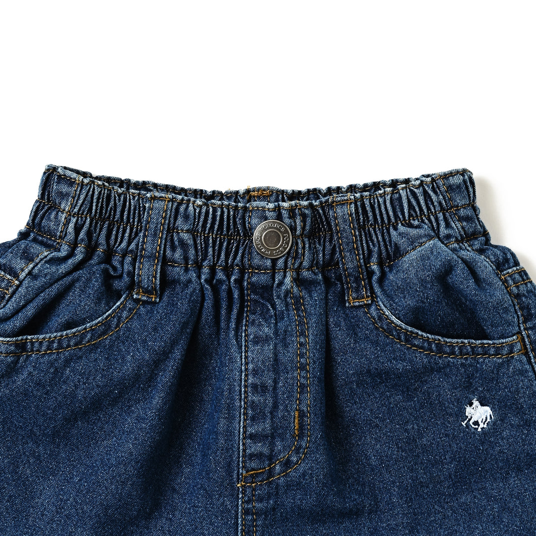 【KIDS】プレイヤー刺繍デニムパンツ