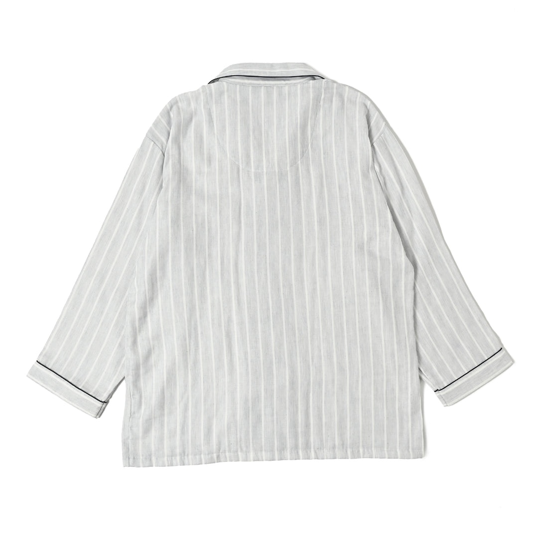 【MEN’S】先染め三重ガーゼ　ストライプパジャマ