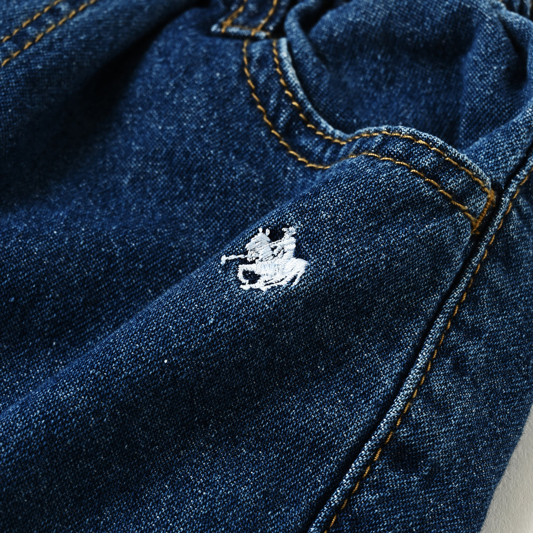 【KIDS】プレイヤー刺繍デニムパンツ