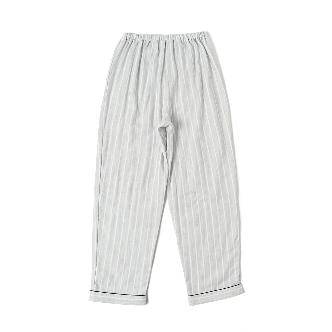 【MEN’S】先染め三重ガーゼ　ストライプパジャマ