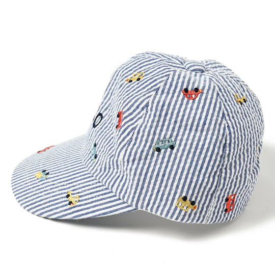 【BABY】【KIDS】クルマ刺繍CAP