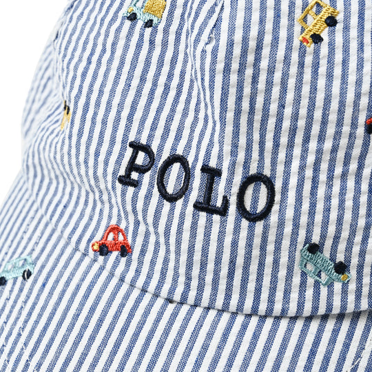 【BABY】【KIDS】クルマ刺繍CAP