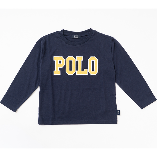 【KIDS】POLOロゴワッペンロンＴ