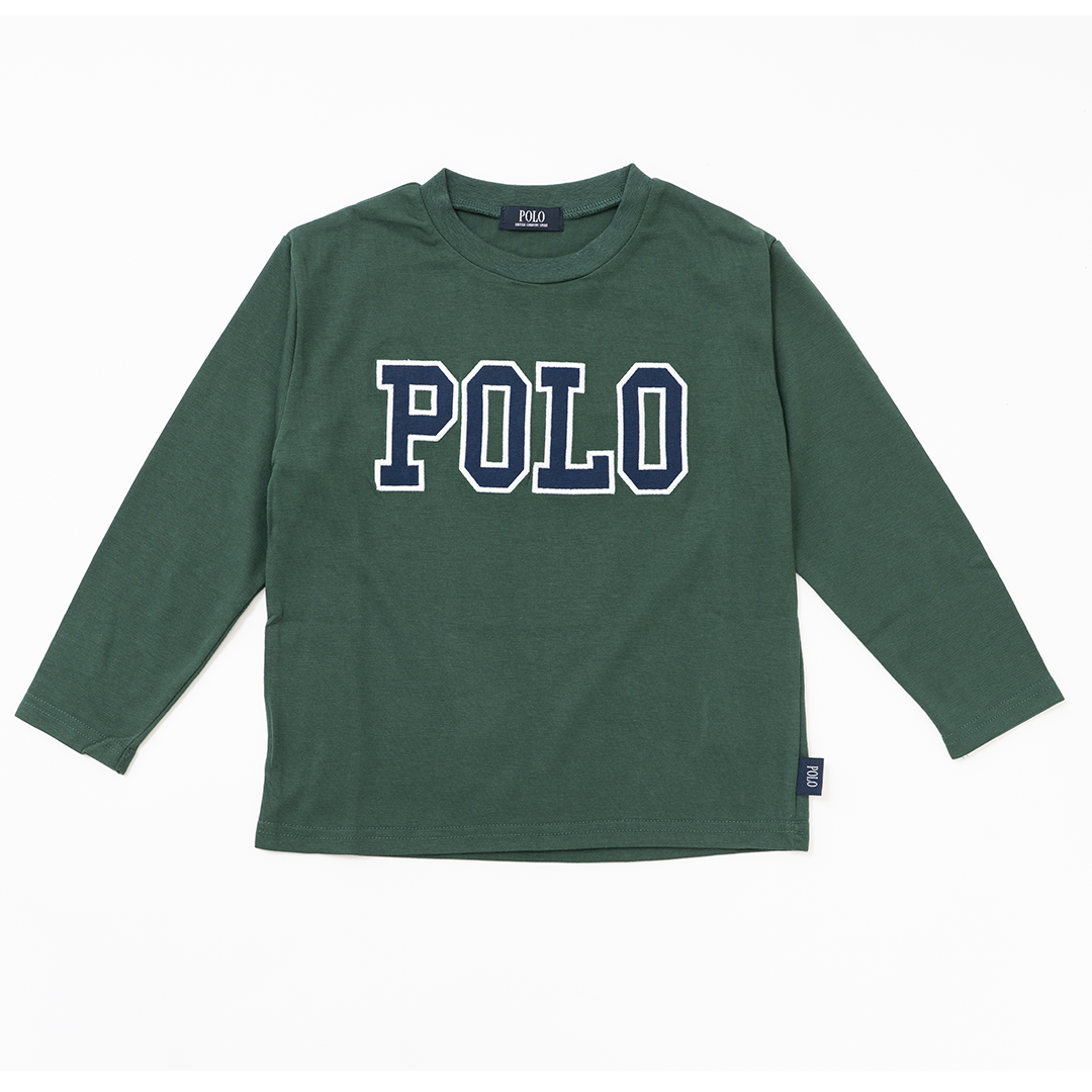 【KIDS】POLOロゴワッペンロンＴ