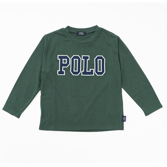 【KIDS】POLOロゴワッペンロンＴ