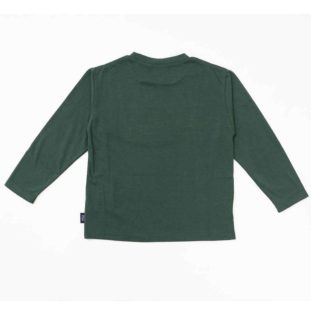 【KIDS】POLOロゴワッペンロンＴ