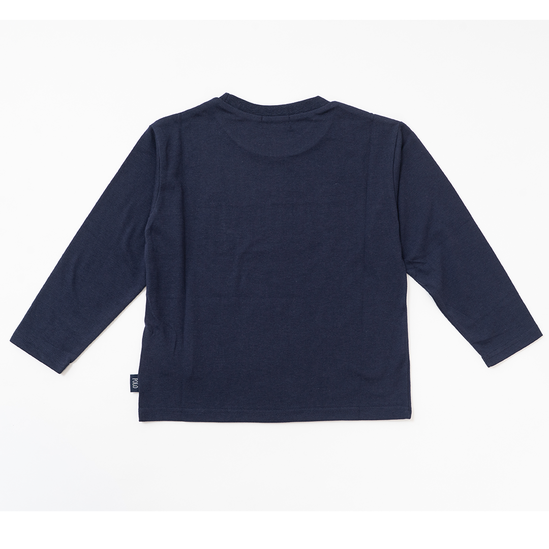 【KIDS】POLOロゴワッペンロンＴ