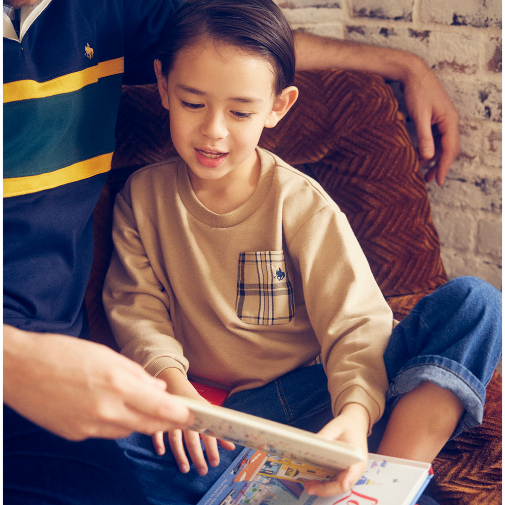 【KIDS】レイヤード風ポケットＴシャツ