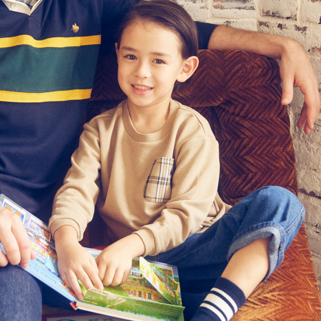 【KIDS】レイヤード風ポケットＴシャツ