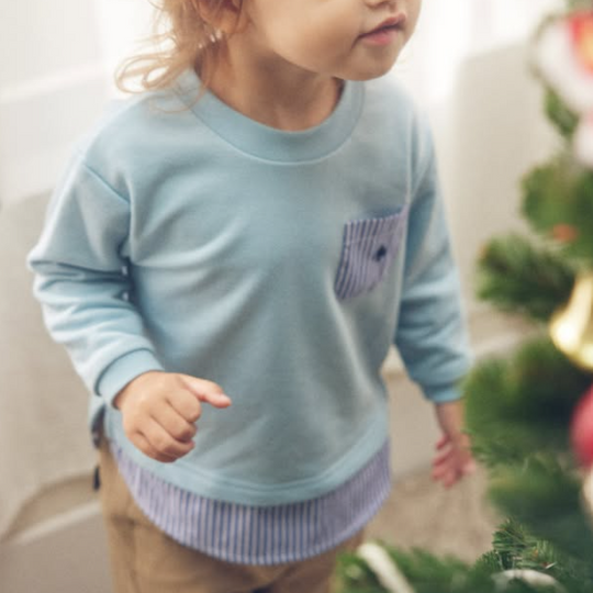 【KIDS】レイヤード風ポケットＴシャツ