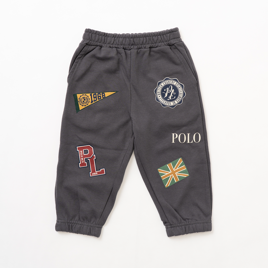 【BABY】ヴィンテージワッペン 裏毛スウェットパンツ