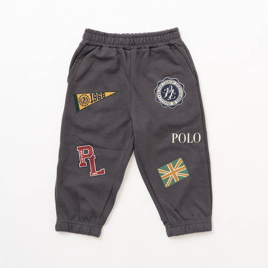 【BABY】ヴィンテージワッペン 裏毛スウェットパンツ