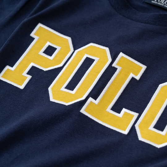 【KIDS】POLOロゴワッペンロンＴ
