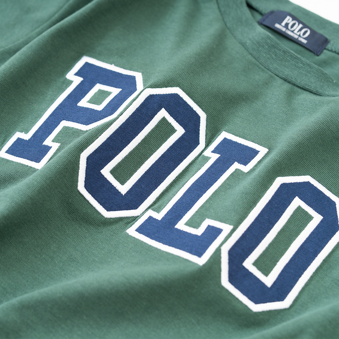 【KIDS】POLOロゴワッペンロンＴ