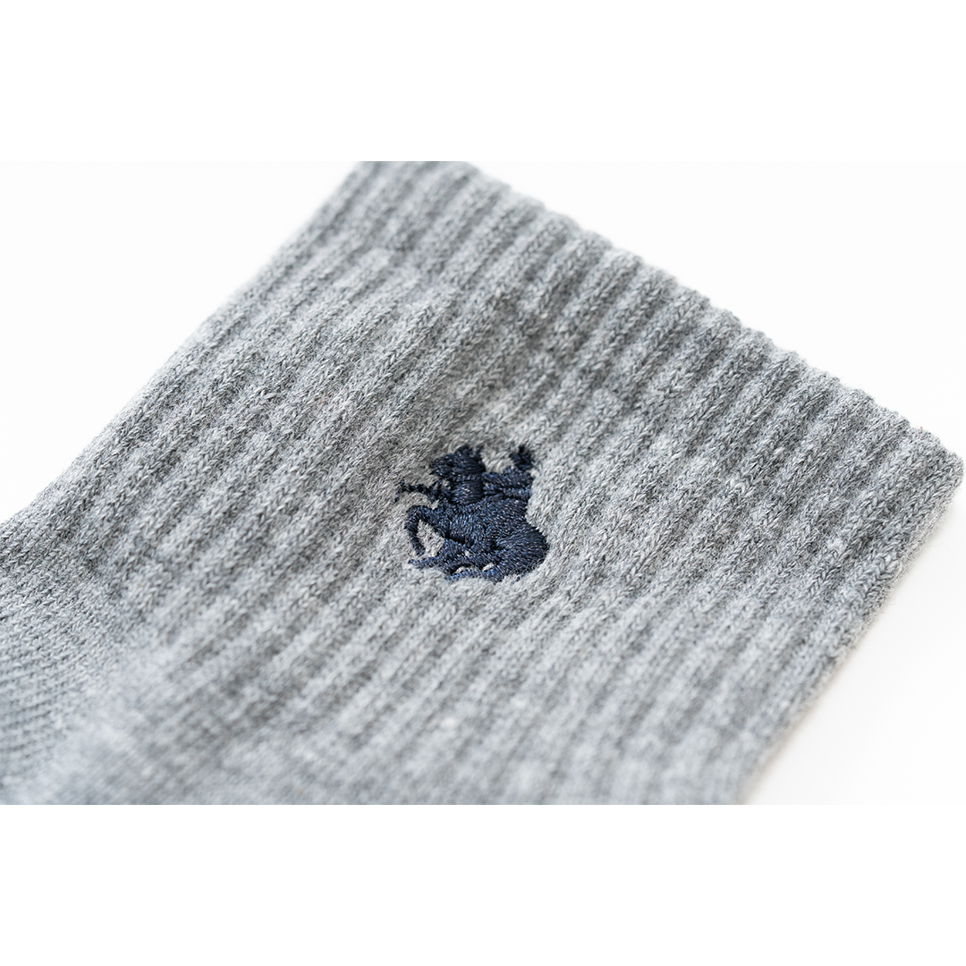 【MEN’S】プレイヤー刺繍クルー丈ソックス3足セット