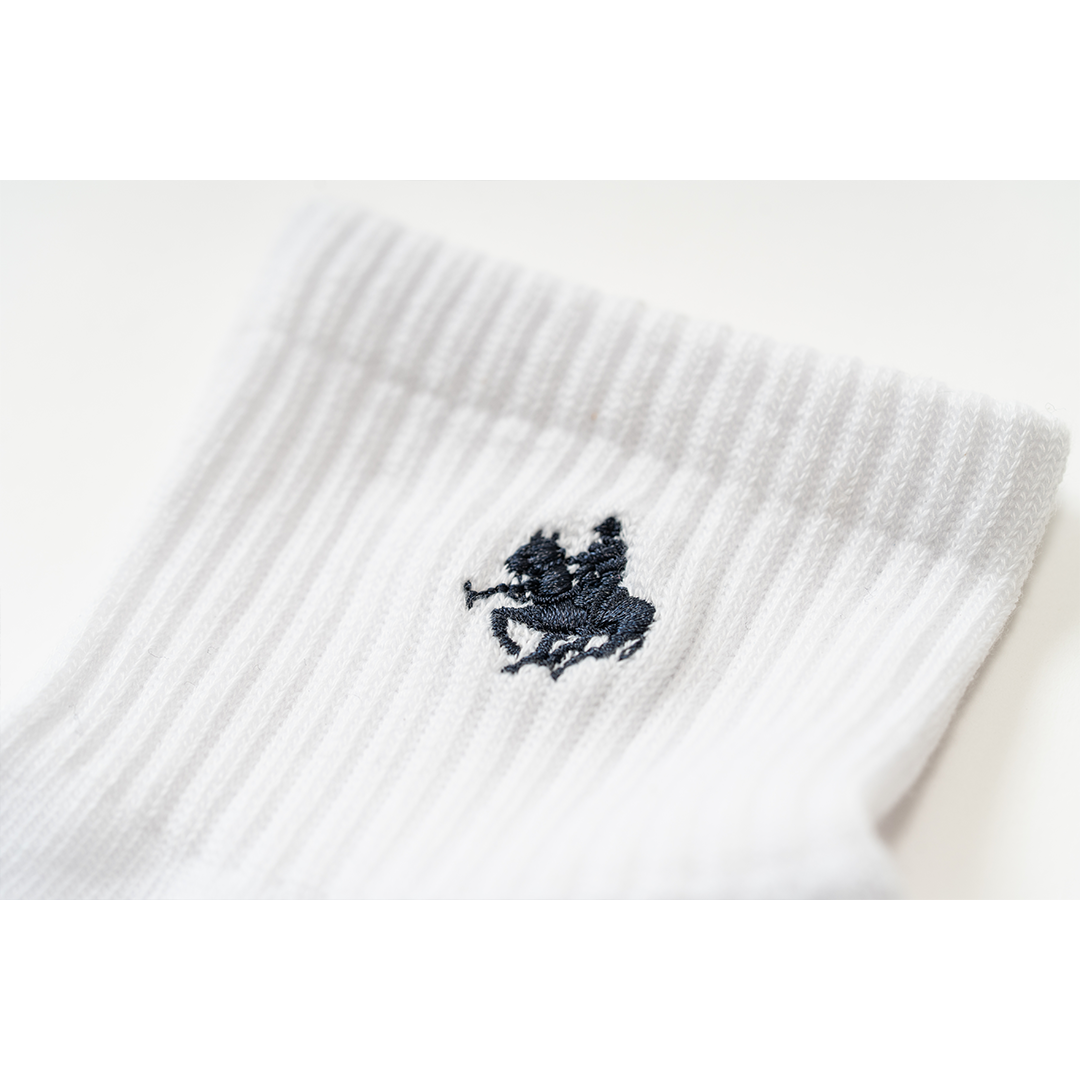 【MEN’S】プレイヤー刺繍クルー丈ソックス3足セット